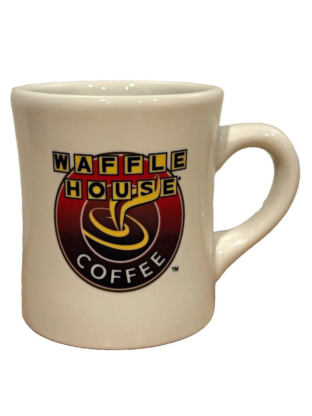 Waffle House Coffee Mug Tuxton White Ceramic Diner Restaurant Logo Cup 119
